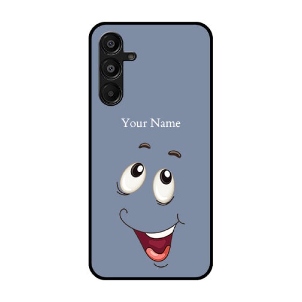 Galaxy F16 5G Custom Glass Phone Case - Laughing Cartoon Face Design Galaxy F16 5G Custom Glass Phone Case - Laughing Cartoon Face Design