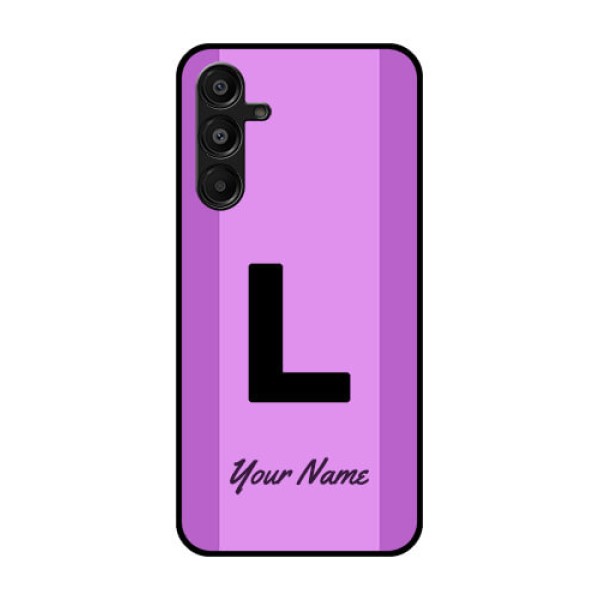 Galaxy F16 5G Custom Glass Phone Case - Tricolor Custom Text Design