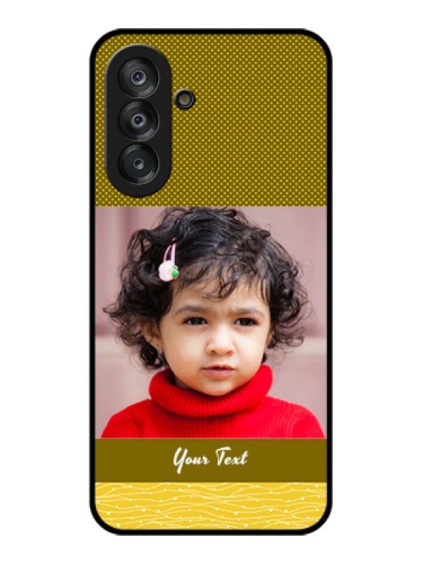 Custom Samsung Galaxy F17 5G Custom Glass Phone Case - Simple Green Color Design