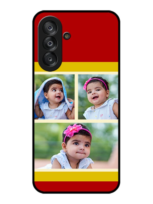 Custom Samsung Galaxy F17 5G Custom Glass Phone Case - Multiple Pic Upload Design