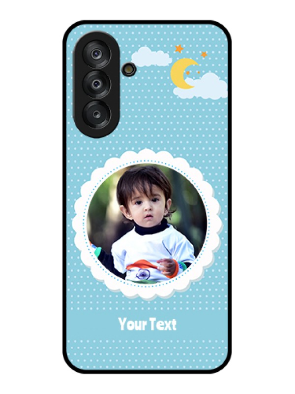 Custom Samsung Galaxy F17 5G Custom Glass Phone Case - Violet Pattern Design