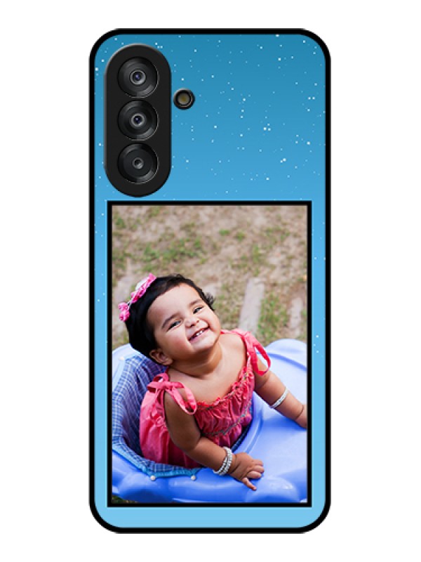 Custom Samsung Galaxy F17 5G Custom Glass Phone Case - Wave Pattern Colorful Design