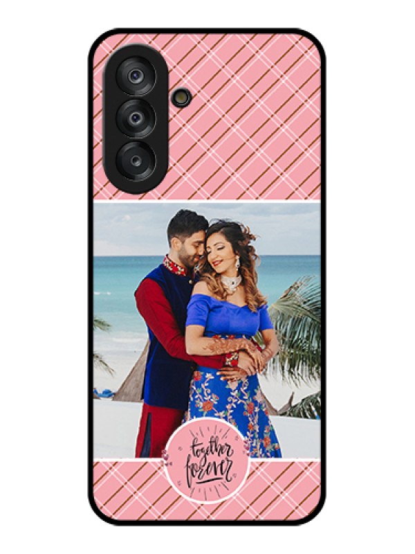 Custom Samsung Galaxy F17 5G Custom Glass Phone Case - Together Forever Design