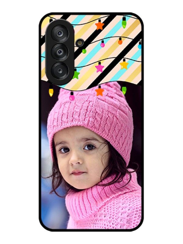 Custom Samsung Galaxy F17 5G Custom Glass Phone Case - Lights Hanging Design