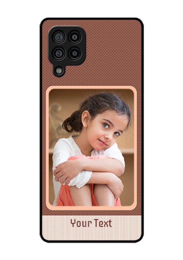 Galaxy F22 Custom Glass Phone Case  - Simple Pic Upload Design