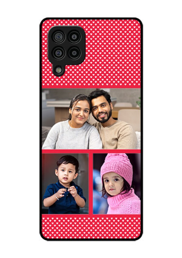 Galaxy F22 Personalized Glass Phone Case  - Bulk Pic Upload Design