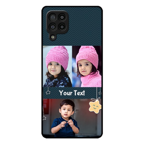 Galaxy F22 Custom Glass Mobile Case  - Hanging Stars Design