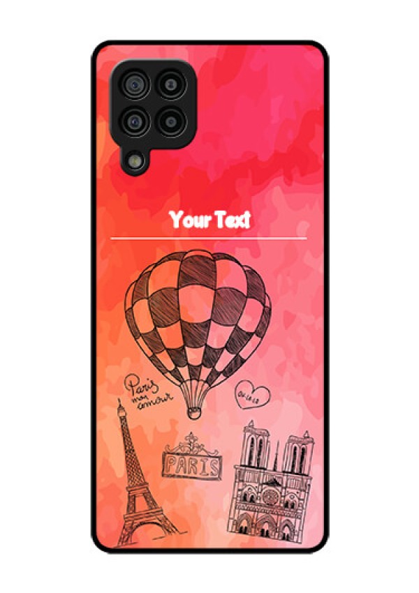 Galaxy F22 Custom Glass Phone Case  - Paris Theme Design