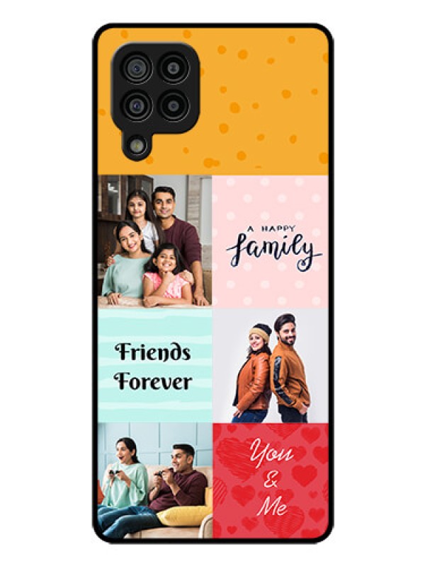 Custom Galaxy F22 Personalized Glass Phone Case  - Images with Quotes Design