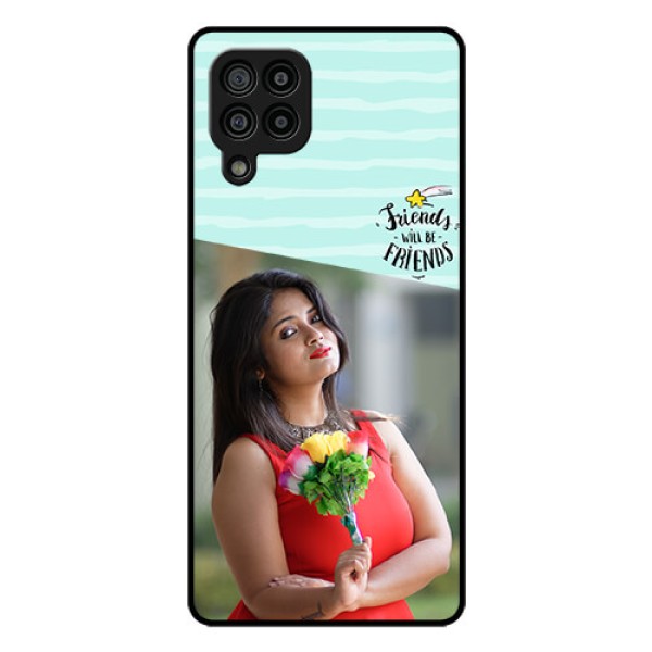 Galaxy F22 Custom Glass Phone Case  - Friends Picture Icon Design