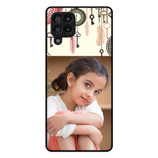 Galaxy F22 Custom Glass Mobile Case  - Boho Style Design