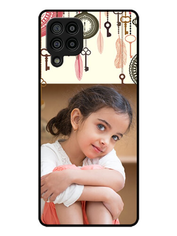 Custom Galaxy F22 Custom Glass Mobile Case  - Boho Style Design