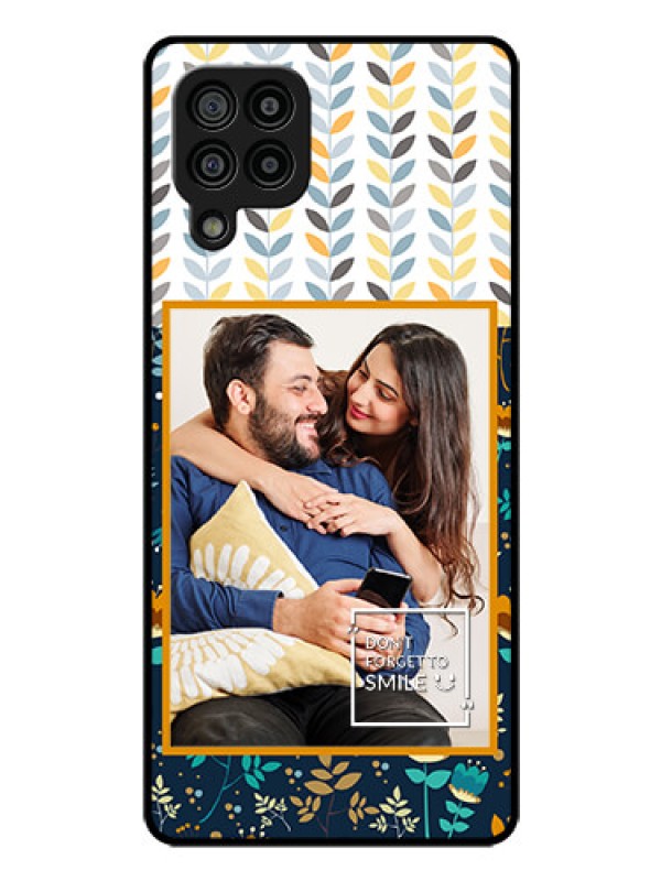 Custom Galaxy F22 Custom Glass Mobile Case  - Pattern Design