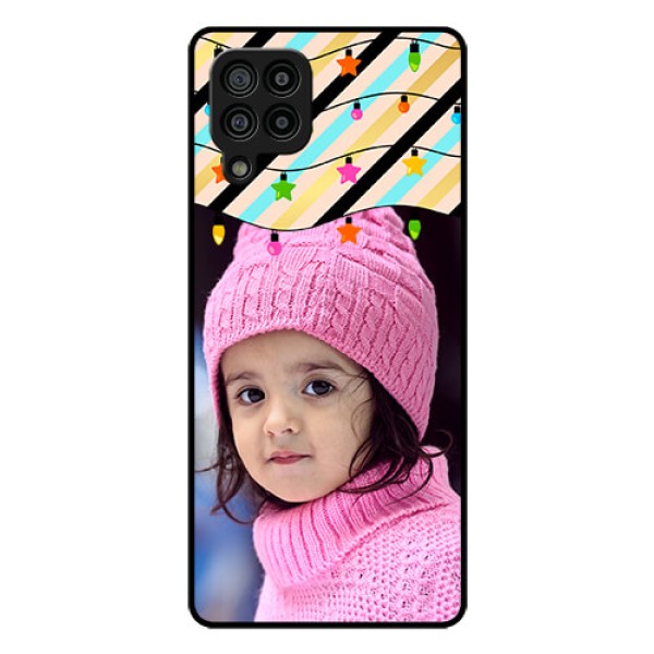 Galaxy F22 Custom Glass Mobile Case  - Lights Hanging Design