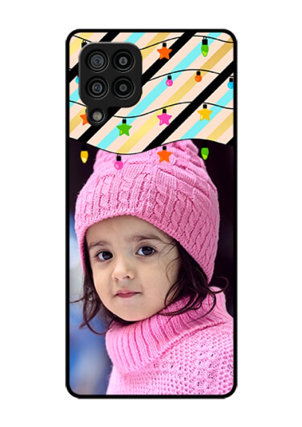 Galaxy F22 Custom Glass Mobile Case  - Lights Hanging Design