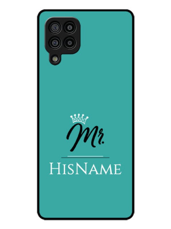 Custom Galaxy F22 Custom Glass Phone Case Mr with Name