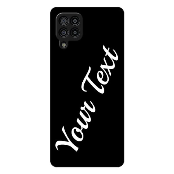 Galaxy F22 Custom Glass Mobile Cover with Your Name