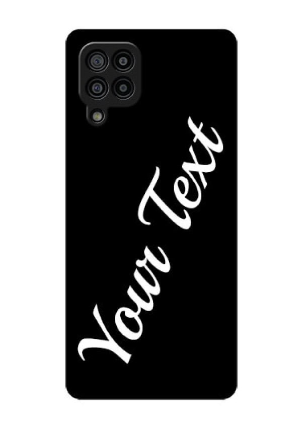 Galaxy F22 Custom Glass Mobile Cover with Your Name