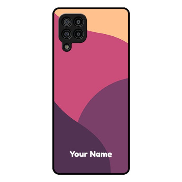 Galaxy F22 Custom Glass Phone Case - Mixed Multi-colour abstract art Design Galaxy F22 Custom Glass Phone Case - Mixed Multi-colour abstract art Design