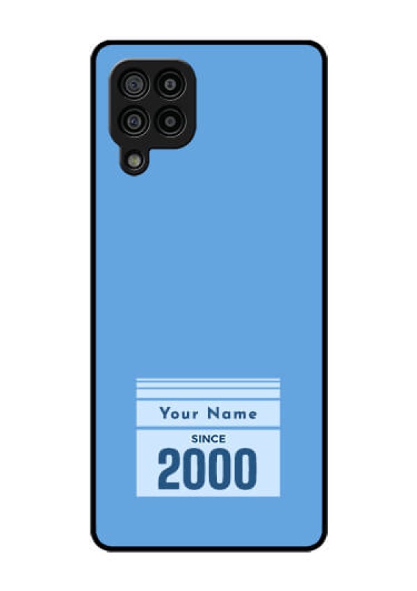 Galaxy F22 Custom Glass Mobile Case - Custom Year of birth Design