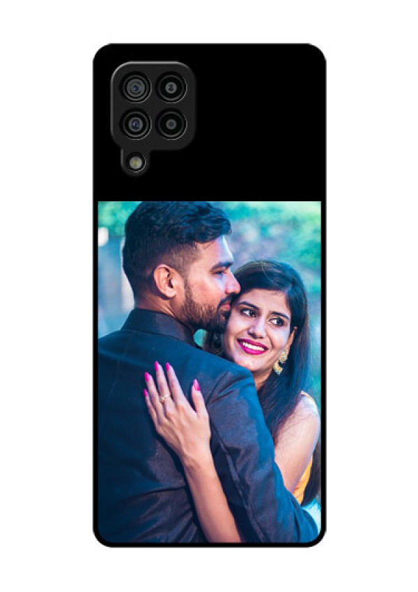 Galaxy F22 Custom Glass Phone Case - Upload Full Picture With Custom Color Design