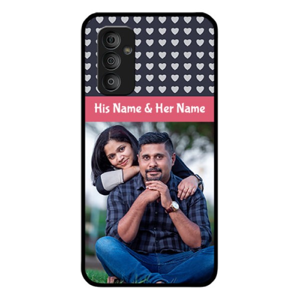 Galaxy F23 5G Custom Glass Mobile Case - Love Symbols Design