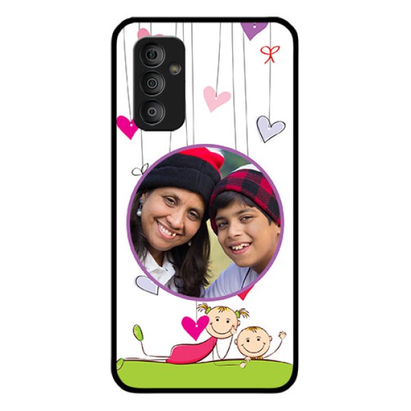 Galaxy F23 5G Photo Printing on Glass Case - Cute Kids Phone Case Design