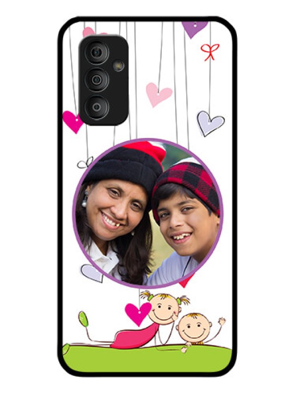 Custom Galaxy F23 5G Photo Printing on Glass Case - Cute Kids Phone Case Design