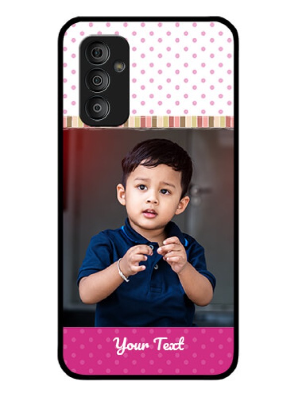 Custom Galaxy F23 5G Photo Printing on Glass Case - Cute Girls Cover Design