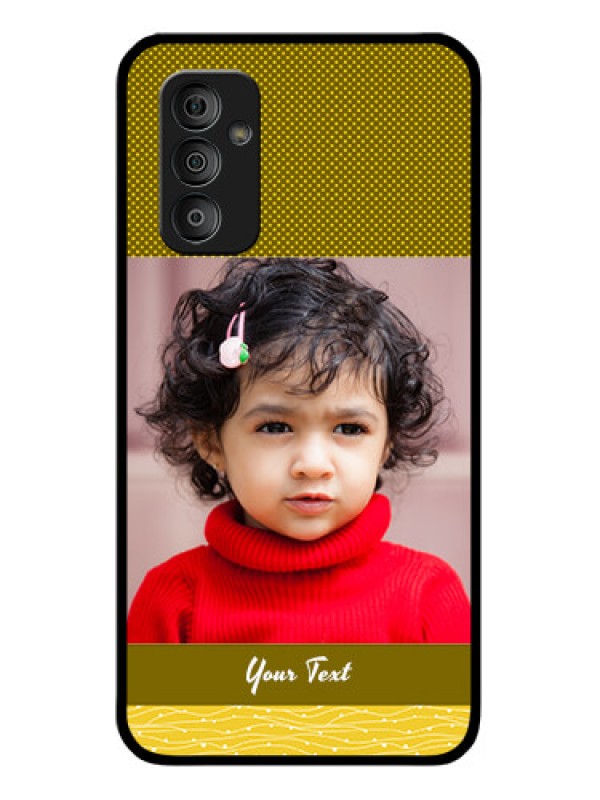 Custom Galaxy F23 5G Custom Glass Phone Case - Simple Green Color Design