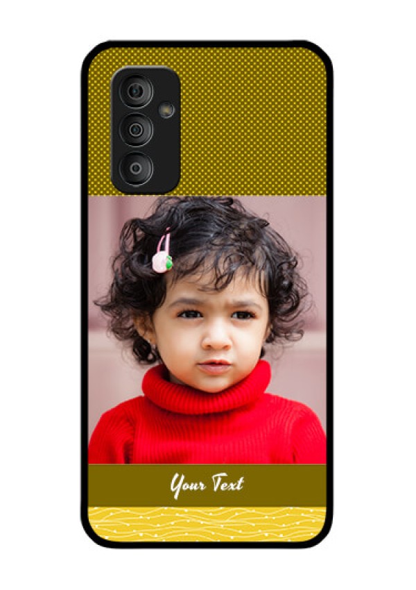 Galaxy F23 5G Custom Glass Phone Case - Simple Green Color Design
