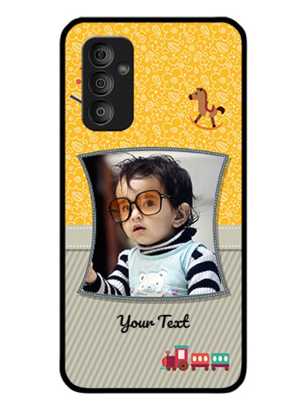 Custom Galaxy F23 5G Personalized Glass Phone Case - Baby Picture Upload Design