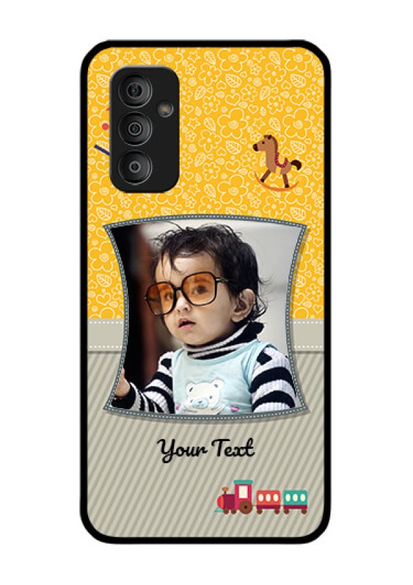 Galaxy F23 5G Personalized Glass Phone Case - Baby Picture Upload Design