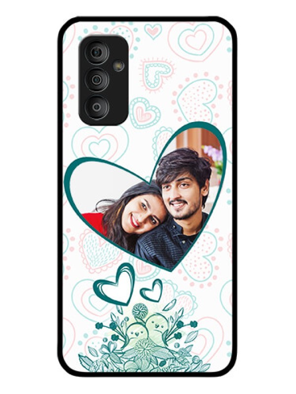Custom Galaxy F23 5G Photo Printing on Glass Case - Premium Couple Design