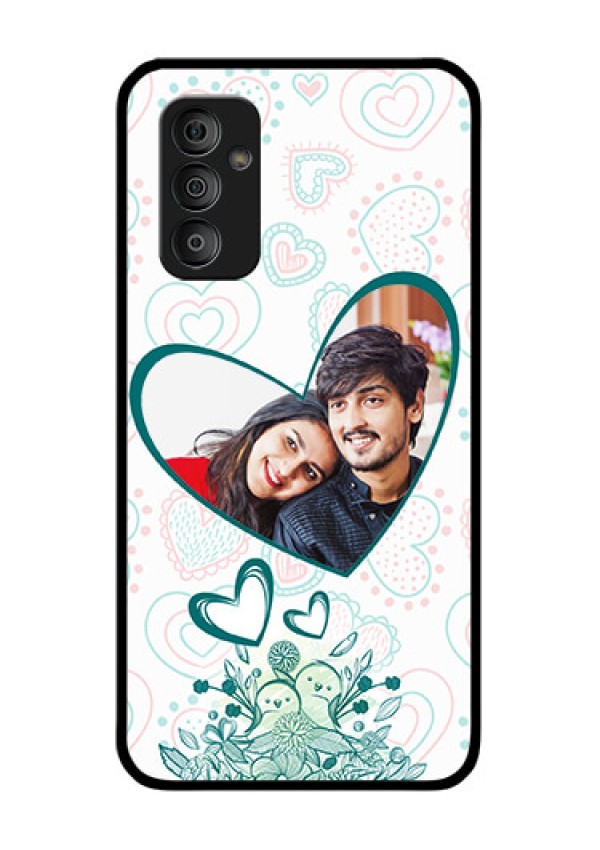 Galaxy F23 5G Photo Printing on Glass Case - Premium Couple Design