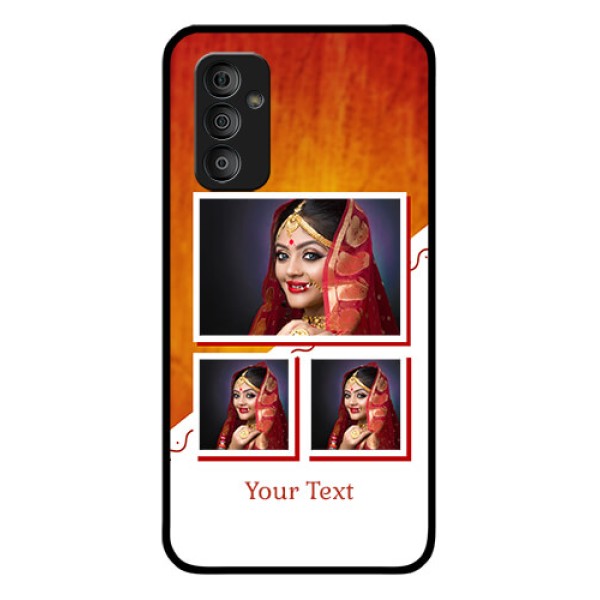 Galaxy F23 5G Custom Glass Phone Case - Wedding Memories Design