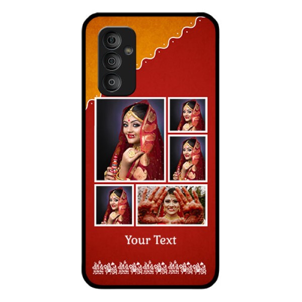 Galaxy F23 5G Personalized Glass Phone Case - Wedding Pic Upload Design Galaxy F23 5G Personalized Glass Phone Case - Wedding Pic Upload Design