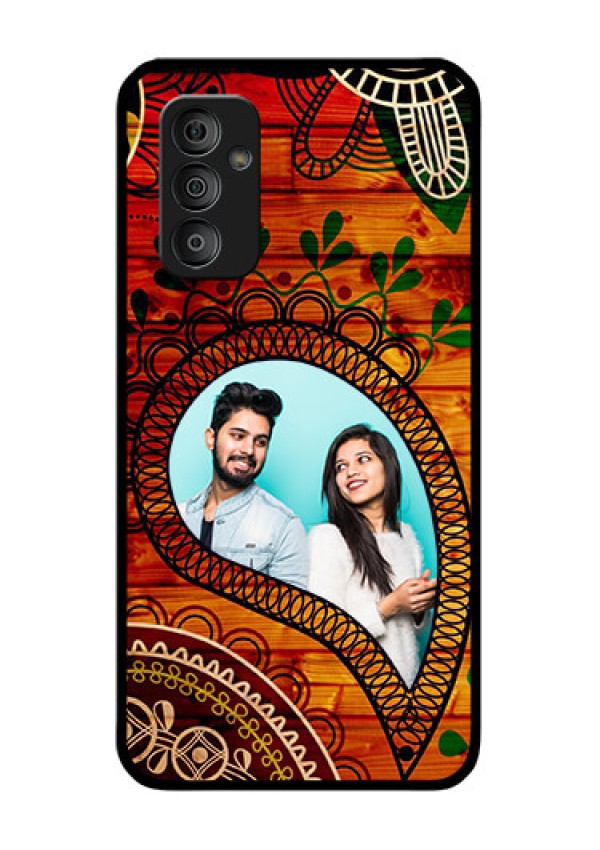Galaxy F23 5G Personalized Glass Phone Case - Abstract Colorful Design