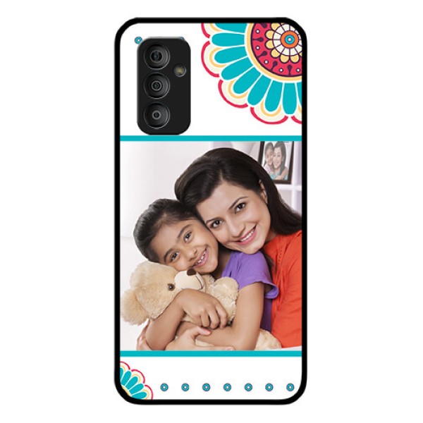Galaxy F23 5G Custom Glass Phone Case - Flower Design