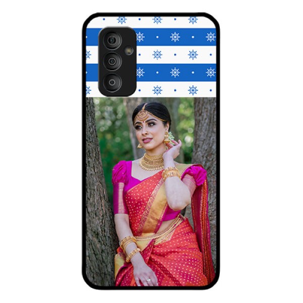 Galaxy F23 5G Photo Printing on Glass Case - Snow Pattern Design