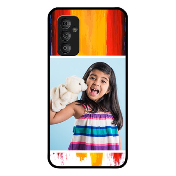 Galaxy F23 5G Personalized Glass Phone Case - Multi Color Design