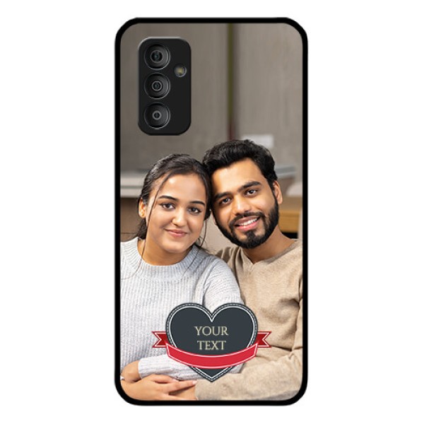 Galaxy F23 5G Custom Glass Phone Case - Just Married Couple Design