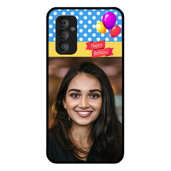 Galaxy F23 5G Custom Glass Mobile Case - Happy Birthday Design