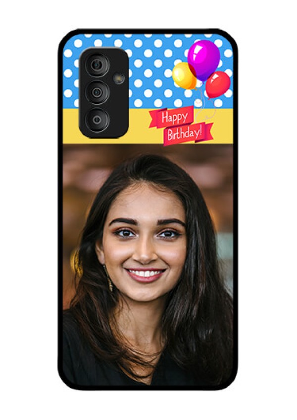 Galaxy F23 5G Custom Glass Mobile Case - Happy Birthday Design