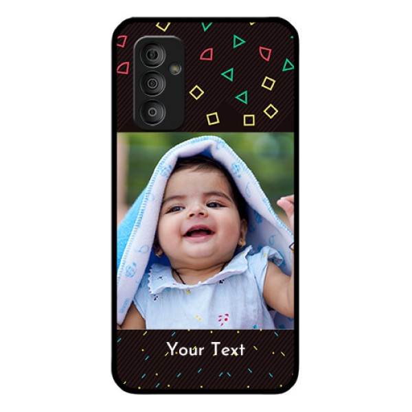 Galaxy F23 5G Custom Glass Phone Case - with confetti birthday design