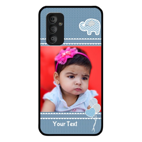 Galaxy F23 5G Photo Printing on Glass Case - with Kids Pattern Design