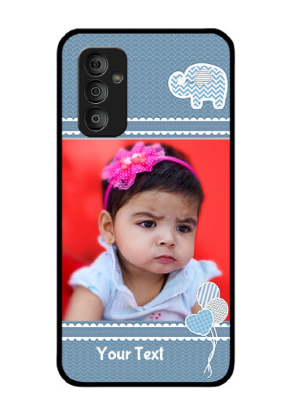 Galaxy F23 5G Photo Printing on Glass Case - with Kids Pattern Design
