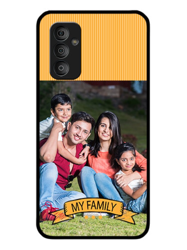 Custom Galaxy F23 5G Custom Glass Phone Case - My Family Design
