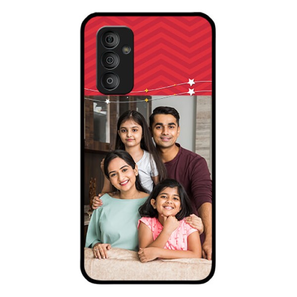 Galaxy F23 5G Personalized Glass Phone Case - Happy Family Design
