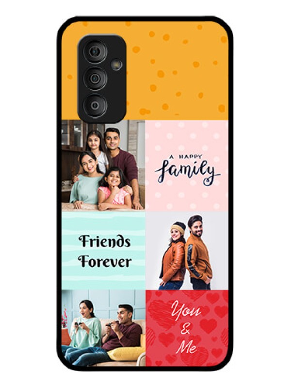 Custom Galaxy F23 5G Personalized Glass Phone Case - Images with Quotes Design